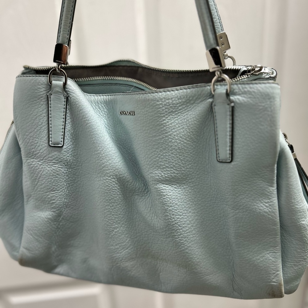 Coach. Baby Blue Satchel. - Picture 5 of 13